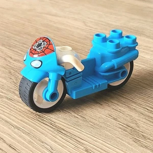 Lego Duplo Marvel Spider-Man Spiderman Motorcycle Bike Motorbike Blue Vehicle - Picture 1 of 14