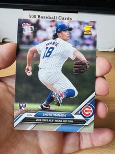 2024 TOPPS NOW MLB ROOKIE CUP TEAM SHOTA IMANAGA CHICAGO CUBS #RC-11 PR 6,970 RC - Picture 1 of 3