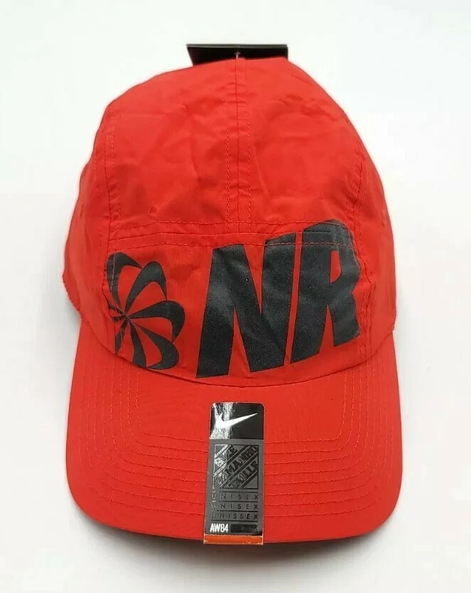 Nike Running NR AW84 Dri-fit Hat/Cap 5 Panel Unisex Red Sz OS One Size - Image 1 of 4