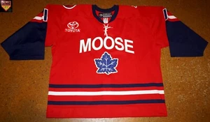 Manitoba Moose * 09/10 * No. 1 * Daren Machesney * red/home/Team Canada Tribute - Bild 1 von 2