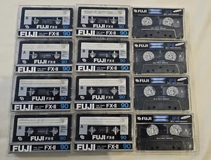 12x Audiokassetten ► FUJI FX-II 90 / JP-II  / ◄ Tapedeck Music Cassette  - Bild 1 von 23