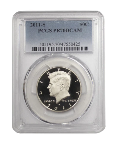 2011 -S Kennedy Proof Half Dollar DCAM PCGS PR70 Cover