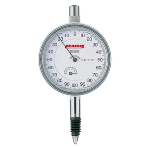 PEACOCK Dial Indicator Coolant Proof Lug Back Jeweled Bearing 1mm / 0.001mm - Picture 1 of 5