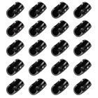 20Pcs Rubber U-Shaped Chair Tips Non-Slip Foot Covers Black
