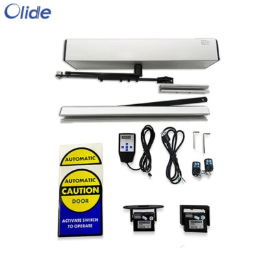 Abridor de puerta batiente con sensor de movimiento automático sin marco, cierrapuertas eléctrico con PIR Foto 1 de 4