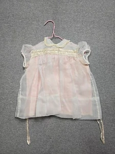Girls Infant Baby Clothes 12 Months Lot Of 6 Vintage Baby Doll Clothes  - Picture 1 of 12