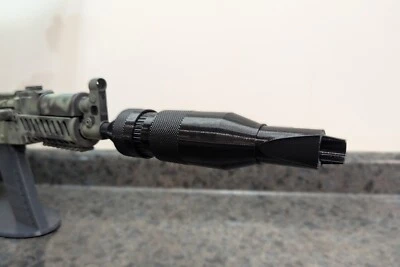 SIZABLEDESIGNS Airsoft 14mm CCW Barrel Extension PBS, AEG, GBB, Black, Toy, Tactical, Accessory