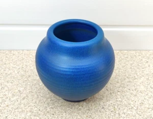 Pilkington's Royal Lancastrian Blue Onion Vase Edward Thomas Radford, 16cm 1930s - Picture 1 of 14