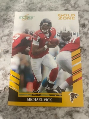 2007 Score "Gold Zone" MICHAEL VICK Atlanta Falcons #70 (Serially 80/600) Hot Sp - Image 1 of 2