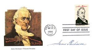 James Buchanan 15º Presidente de los Estados Unidos Fleetwood Cachet Primer Día Sin Agregar Sin Sellar PR12 - Imagen 1 de 2