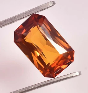17.25 Ct Natural Dark Orange Hessonite Garnet Certified AAA Loose Gemstone - Picture 1 of 10