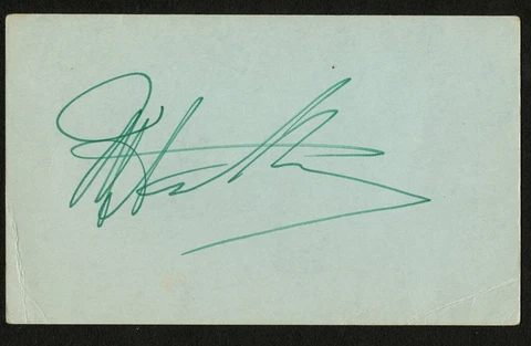 Morey Amsterdam d1996 signed auto Vintage 3x5 Hollywood The Dick Van Dyke Show Cover