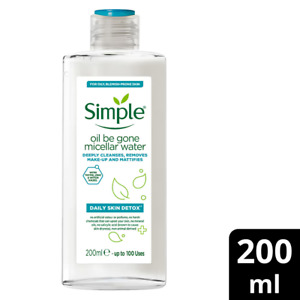 Simple Daily Skin Detox Oil Be Gone Micellar Water (200ml) free shipping