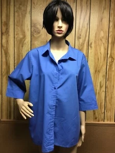 Damen Sommer/Frühling Bluse, blau,, Gr. Large 3/4 Arm - Bild 1 von 1