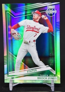 Brock Jones 2022 Elite Extra Edition #65 Green /499 Tampa Bay Rays Stanford - Picture 1 of 2