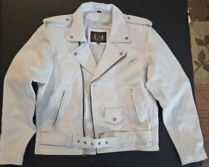 iK Genuine Leather Jacket Size 38 Echtes Leder Futter - Picture 1 of 7