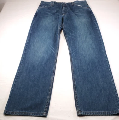 Pantalones de mezclilla Wrangler 20X Style01 para hombre 38x34 corte bota relajado competencia lavado oscuro Foto 1 de 4