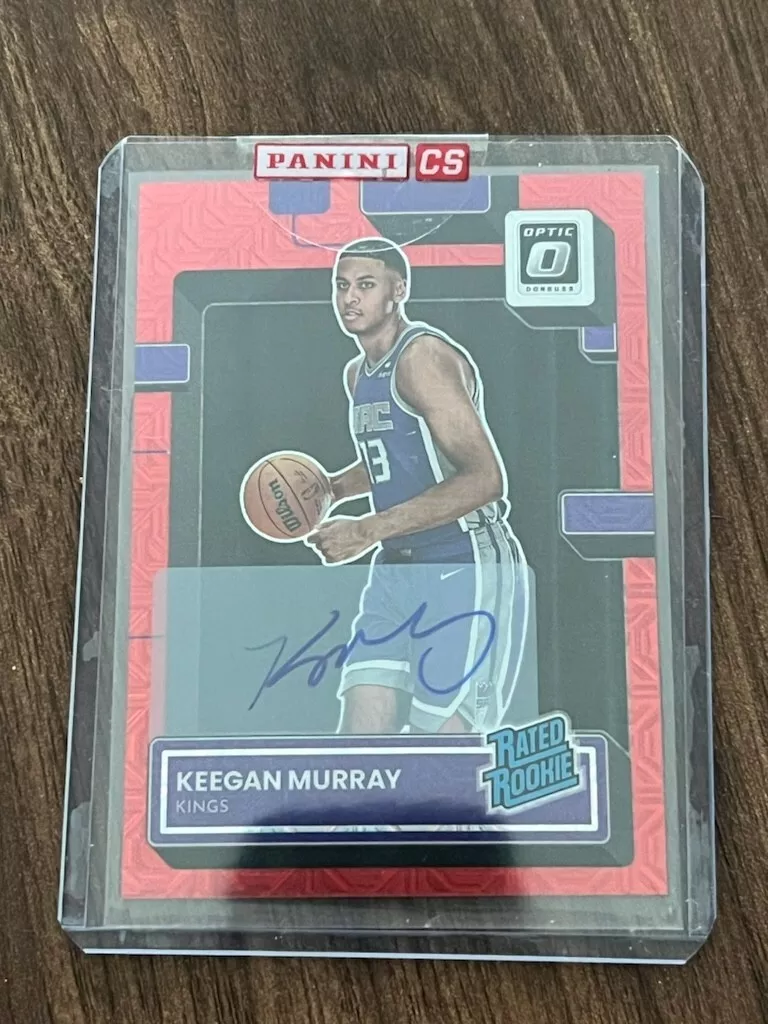 2022-23 Panini Donruss Optic Keegan Murray Rated Rookie Auto Red Choice #214