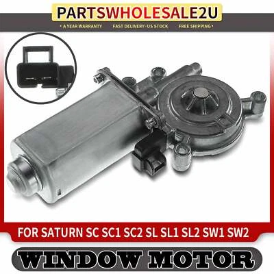 前左驱动窗电机带 9 齿轮适用于 Saturn SC SC1 SC2 SL SL1 SL2 SW1 — 第 1/4 张图片