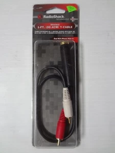 RadioShack 6-Foot Y-Cable Audio Adapter 420-2548  -10 - Picture 1 of 2