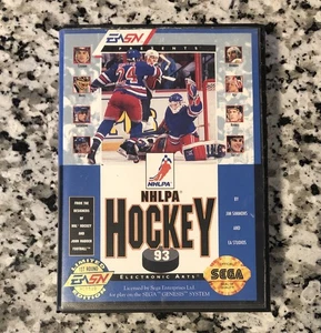 NHLPA Hockey '93 (Sega Genesis) solo custodia/manuale/poster e inserti - no gioco - Foto 1 di 5