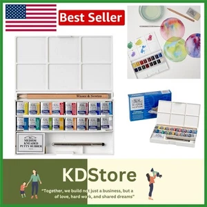 Artistic Journey with Cotman 16-Color Watercolor Paint Set & Accessories - Picture 1 of 8