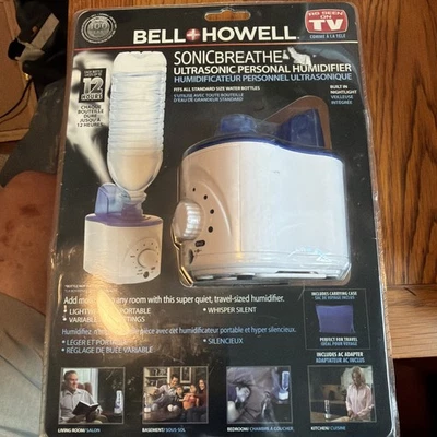 Bell and Howell Sonic Breathe Ultrasonic Personal Humidifier Portable Silent NEW - Image 1 of 2
