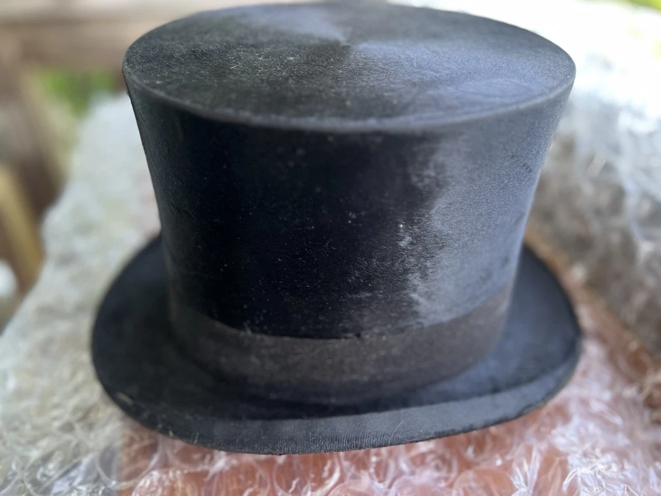 Sombrero de copa Collins & Fairbanks Holidays 🎩 Piel de castor Boston de calidad 🦫 Foto 1 de 4