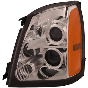Left Driver Side Halogen Headlight For 04-09 Cadillac SRX; CAPA Certified - Picture 1 of 8