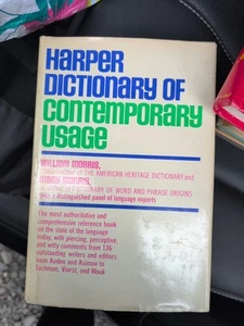 Harper Dictionary of Contemporary Usage by William Morris Mary Morris 1975 HC,DJ - Picture 1 of 2