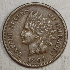 1864-L Indian Cent, Choice Extremely Fine, Better Date 0706-12 - Picture 1 of 3
