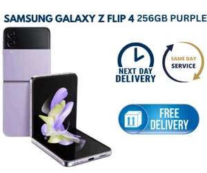 SAMSUNG GALAXY Z Flip 4 Purple 256GB 5G Unlocked SMARTPHONE Single Sim - Afbeelding 1 van 11