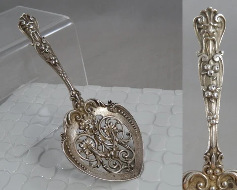 Antique Gorham Sterling Silver H46 Art Nouveau Gargoyle Bon Bon Spoon SF389 Cover