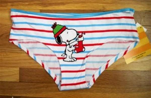 Peanuts Navidad SNOOPY ~ Bragas para mujer Ropa interior ~ XS S M L XL - Imagen 1 de 1