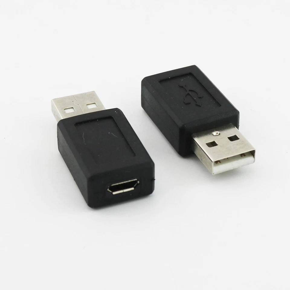 10x USB 2.0 A Male Plug To Micro 5 Pin Female Jack M/F USB Adapter Connector - Image 1 of 4