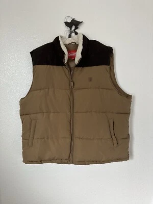 Coleman American Outdoorsman MEN’s Polyester Fill Puffer Sherpa Collar Vest~XXL - Image 1 of 4
