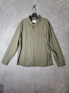 REI Shirt Mens L Button Up Long Sleeve Outdoor Hiking Olive Green - Picture 1 of 3
