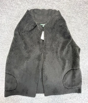 Lauren Ralph Lauren Women's 2X Vest Black Fleece - Image 1 of 4