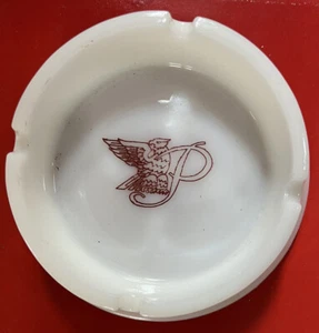 Vintage Ashtray Phoenix White Glass - Picture 1 of 3