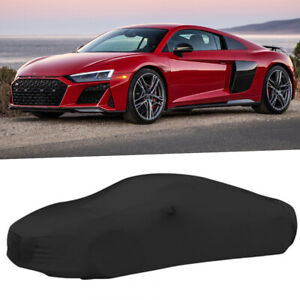 For Audi R8 Spyder Car Cover Stain Stretch Dust-proof Proctection Custom Black
