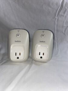 Belkin WeMo Wifi Appliance Wall Plug Outlet Smart Switch F7C027 - SET OF 2