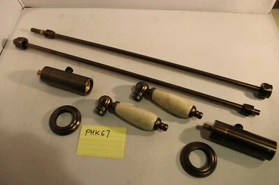 NUEVO Phylrich PHK7158DLS-11B Manijas de tope angular Acabado Carrara Bronce frotado con aceite Foto 1 de 3