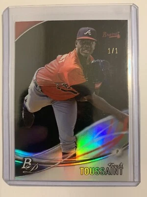 2016 Bowman Platinum Touki Toussaint 1/1 - Image 1 of 2