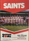 RUGBY LEAGUE TOUR PROGRAMME ST HELENS V NEW ZEALAND 1989