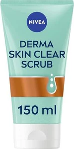 NIVEA Derma Skin Clear Scrub (150ml), Exfoliating Face Scrub, Salicylic Acid to - Picture 1 of 7