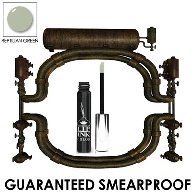 GENTLEMEN SMEARPROOF LIQUID LIP STAIN Reptilian Green vegan organic hand crafted - Image 1 of 4