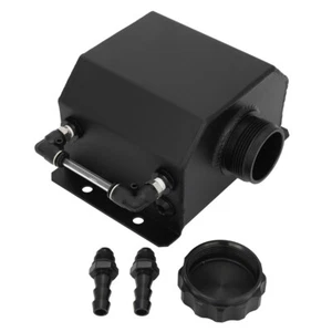 1L Aluminum Engine Oil Catch Can Reservoir Tank Breather Tank Black Universal - Picture 1 of 12