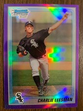 2010 Bowman Chrome Prospects Charlie Leesman Purple Refractor #BCP54 - /999