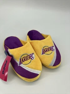 FOCO NBA Youth Size L Los Angeles Lakers 2022 Big Logo Color Edge Slippers - Picture 1 of 8