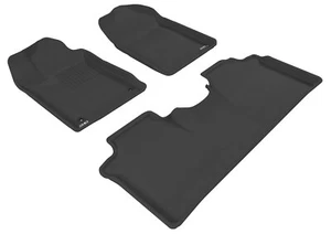 3D MAXpider KAGU Floor Liner Mats BLACK 2 Rows for TOYOTA AVALON 2005 - 2012 - Picture 1 of 24